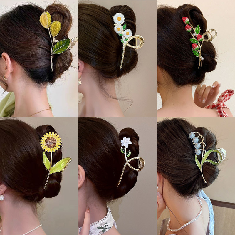 Hair Clip Claw Large - Nuovo dolce fiore capelli artiglio Clip