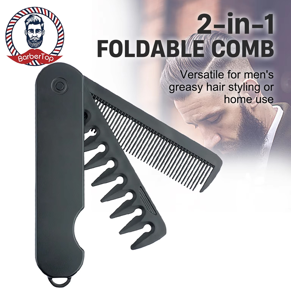 Detangling Wide Comb - Pettine tascabile pieghevole in plastica multifunzionale