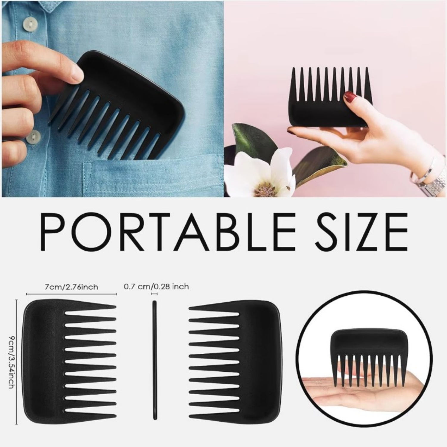 Nuovo 12 pezzi pettine in plas - Detangling Wide Comb recensione e prezzo