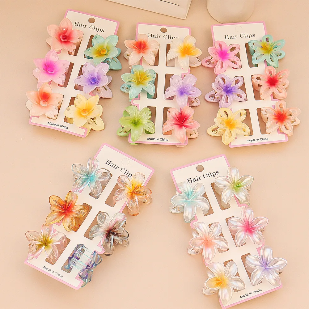 6 pezzi moda fiore trasparente - Hair Clip Claw Large recensione e prezzo